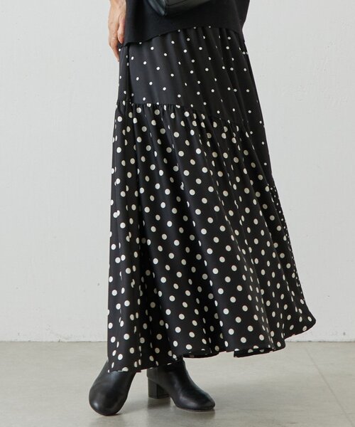 BEARDSLEY ドットカーゴスカート BEARDSLEY(ビアズリー) ドットカーゴスカート ドットフラワー