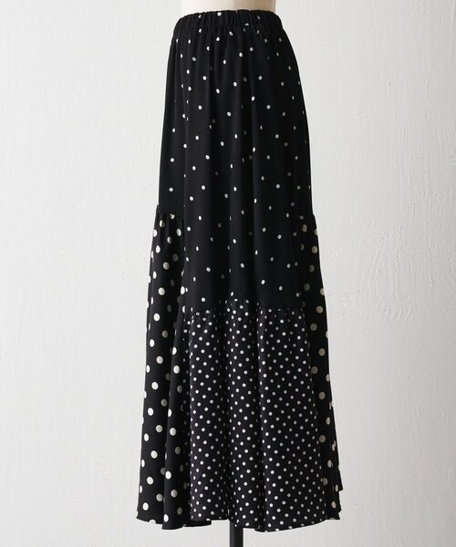 ドットパッチワークロングスカート（スカート）｜BEARDSLEY