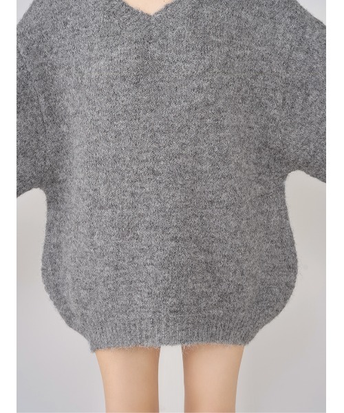 新品タグ付 ダーリッチ グレー ビッグリボンバックオープンニットトップス ダーリッチ Darich ビッグリボンバックオープンニットトップス