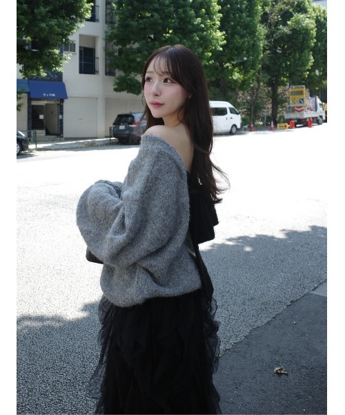 darich バックオープンアップリケニットトップス ブラック ダーリッチ バックオープンアップリケニットトップス – Darich (ダーリッチ)