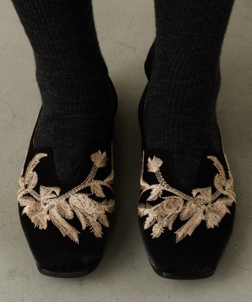 刺繍フラットシューズ（その他シューズ）｜Unitage（ユニテージ）の