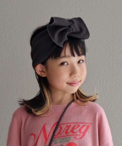 CIAOPANIC TYPY（チャオパニックティピー）の「【KIDS】ねじり太ターバン（その他小物・キッズ・チャコールグレー/グレー/ブラウン/ベージュ・ONE SIZE）」の2枚目の写真