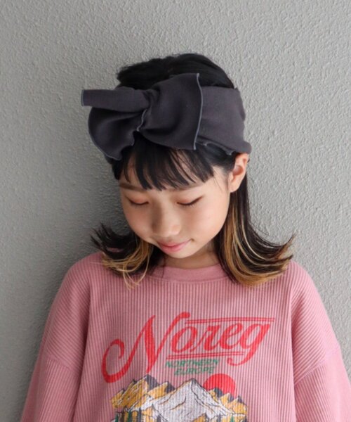CIAOPANIC TYPY（チャオパニックティピー）の「【KIDS】ねじり太ターバン（その他小物・キッズ・チャコールグレー/グレー/ブラウン/ベージュ・ONE SIZE）」の17枚目の写真