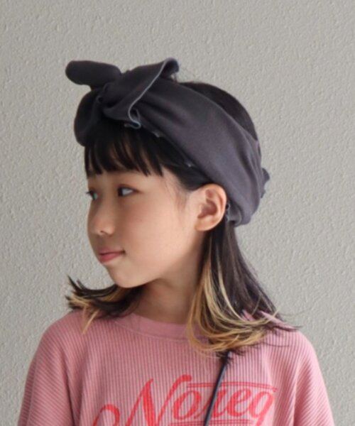 CIAOPANIC TYPY（チャオパニックティピー）の「【KIDS】ねじり太ターバン（その他小物・キッズ・チャコールグレー/グレー/ブラウン/ベージュ・ONE SIZE）」の21枚目の写真