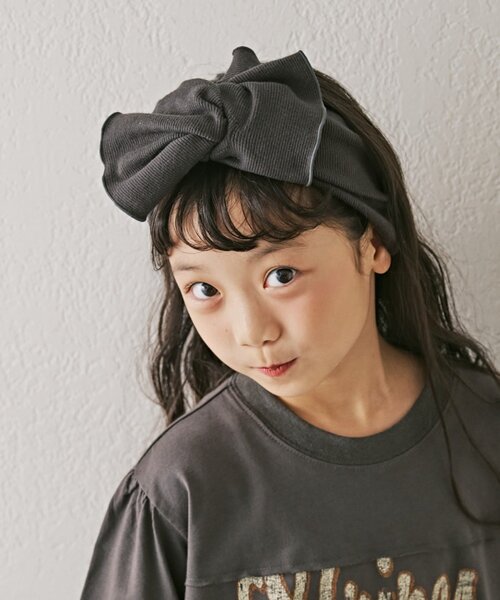 CIAOPANIC TYPY（チャオパニックティピー）の「【KIDS】ねじり太ターバン（その他小物・キッズ・チャコールグレー/グレー/ブラウン/ベージュ・ONE SIZE）」の20枚目の写真