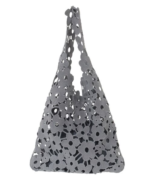 Green　Parks（グリーンパークス）の「・cache cache フラワーレーストートバッグ（トートバッグ・レディース・アイボリー/ブラック/グレー・FREE）」の10枚目の写真