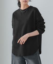 itto...（イット）の「ラウンドヘムジャガードコットンカットソー（Tシャツ/カットソー）」