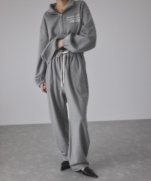 ADAM ET ROPE'（アダムエロペ）の「【サステナブル】カーブスウェットパンツ（その他パンツ・レディース・ホワイト系その他7/グレー・36/38）」の7枚目の写真