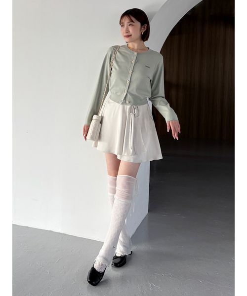 Chacott（チャコット）の「【Chacott】サテンラップスカショ（その他パンツ・レディース・ピンクベージュ/アイボリー・1/0）」の6枚目の写真