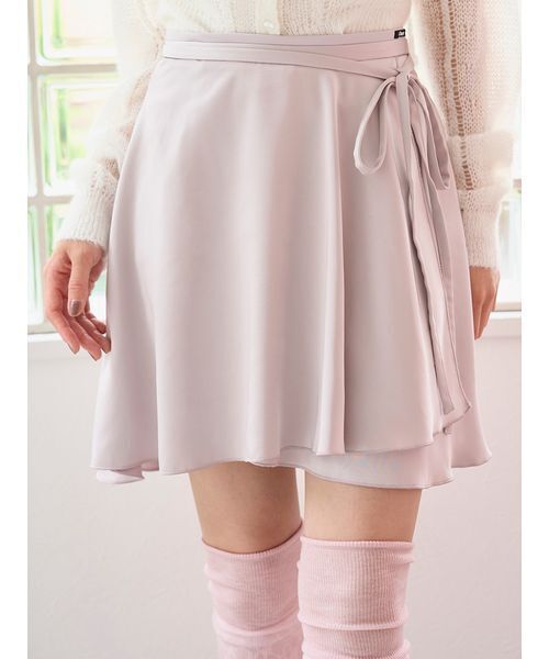 Chacott（チャコット）の「【Chacott】サテンラップスカショ（その他パンツ・レディース・ピンクベージュ/アイボリー・1/0）」の8枚目の写真