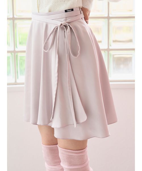 Chacott（チャコット）の「【Chacott】サテンラップスカショ（その他パンツ・レディース・ピンクベージュ/アイボリー・1/0）」の10枚目の写真