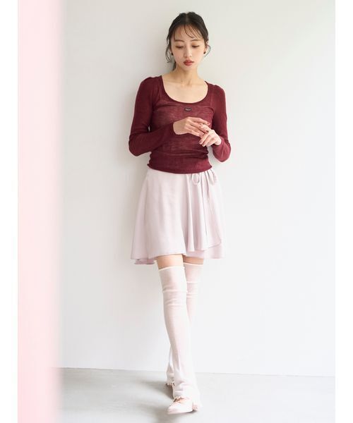 Chacott（チャコット）の「【Chacott】サテンラップスカショ（その他パンツ・レディース・ピンクベージュ/アイボリー・1/0）」の18枚目の写真