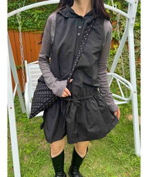 WC（ダブル シー）の「《秋冬新作★》フリルフードワンピース（ワンピース）」