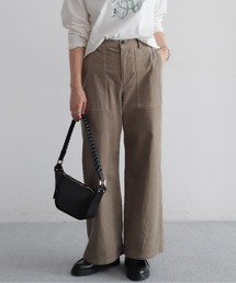 コードストレッチ ワイドフレアパンツ
