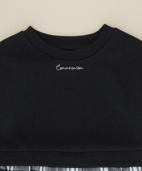 COMME CA ISM（コムサイズム）の「チェック ワンピース(ベビーサイズ)（ワンピース・キッズ・ブラック系・80-90cm）」の3枚目の写真