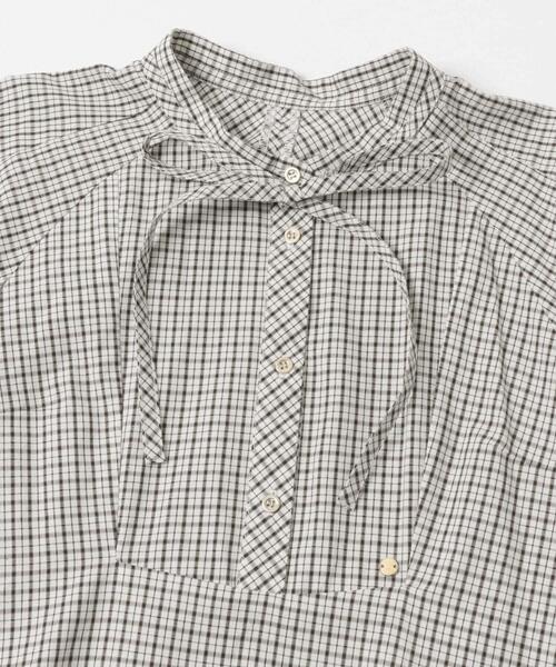 セール】F by ROSSO チェックリボンシャツワンピース（ワンピース）｜F