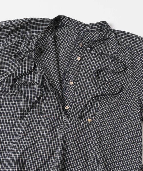 セール】F by ROSSO チェックリボンシャツワンピース（ワンピース）｜F