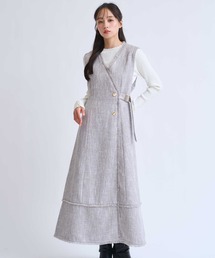 NOELA | フリンジラインツイードワンピース(ワンピース)