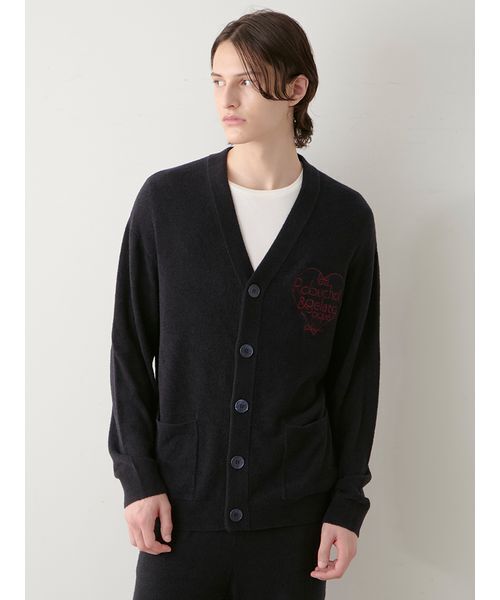 ジェラートピケ　ジョエルロブション　スムーズィーシルクカーディガン セール】【JOEL ROBUCHON】【HOMME】スムーズィーシルクカーディガン