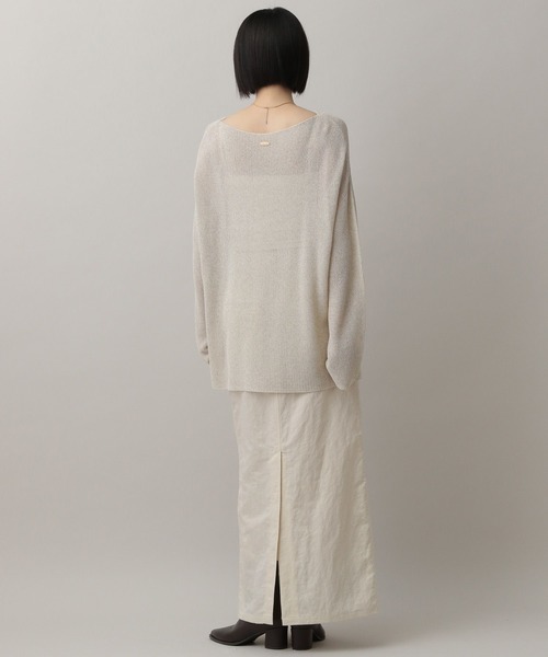 A part by（アパートバイ）の「【セットアップ対応】ナイロンタイトスカート（スカート・レディース・ブラック/ライトベージュ/カーキ・SMALL/MEDIUM）」の7枚目の写真