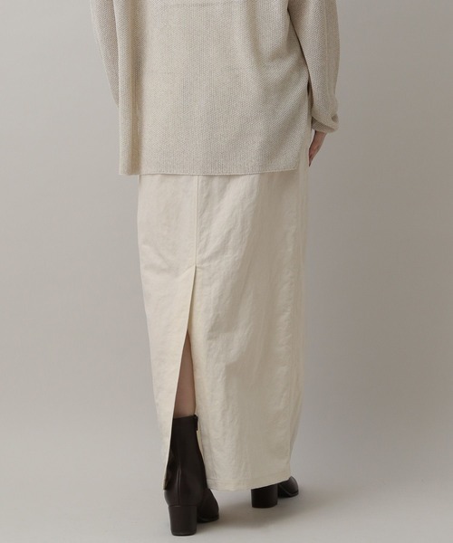 A part by（アパートバイ）の「【セットアップ対応】ナイロンタイトスカート（スカート・レディース・ブラック/ライトベージュ/カーキ・SMALL/MEDIUM）」の10枚目の写真