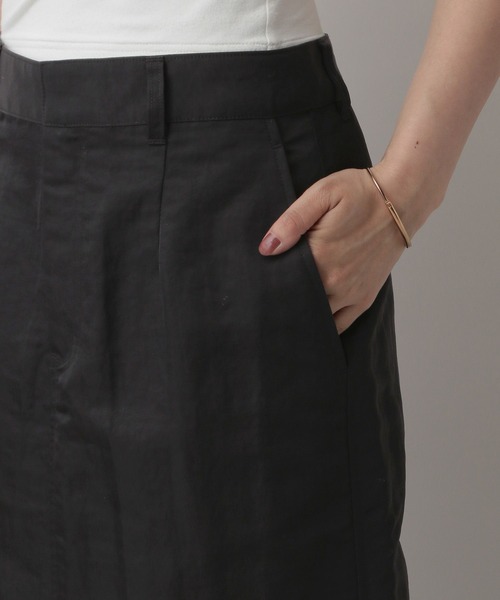 A part by（アパートバイ）の「【セットアップ対応】ナイロンタイトスカート（スカート・レディース・ブラック/ライトベージュ/カーキ・SMALL/MEDIUM）」の15枚目の写真