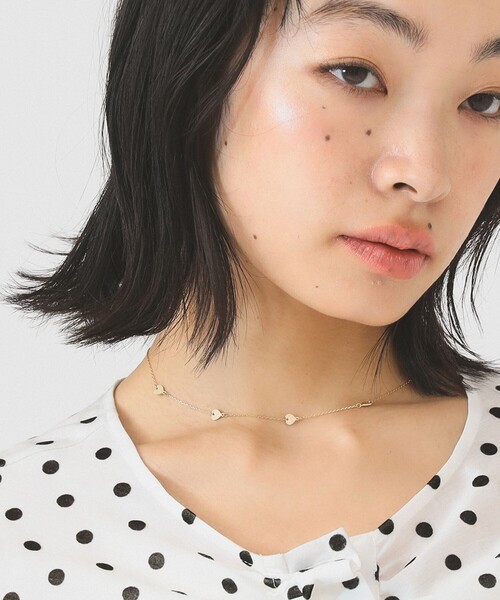 Ray BEAMS(レイビームス)の「ハート チェーン ネックレス(ネックレス・レディース・ゴールド/シルバー・ONE SIZE)」の2枚目の写真