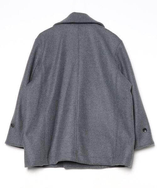VOAAOV(ヴォアーブ)の「【VOAAOV】 DUBLE MELTON OVERSIZE P-COAT(ピーコート・メンズ・ブラック/グレー・1/0/2)」の7枚目の写真