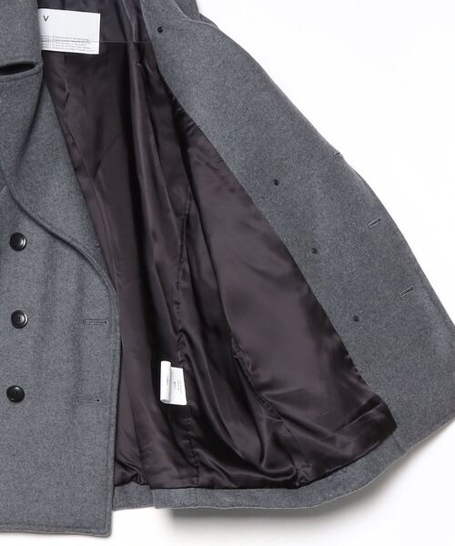 VOAAOV(ヴォアーブ)の「【VOAAOV】 DUBLE MELTON OVERSIZE P-COAT(ピーコート・メンズ・ブラック/グレー・1/0/2)」の8枚目の写真