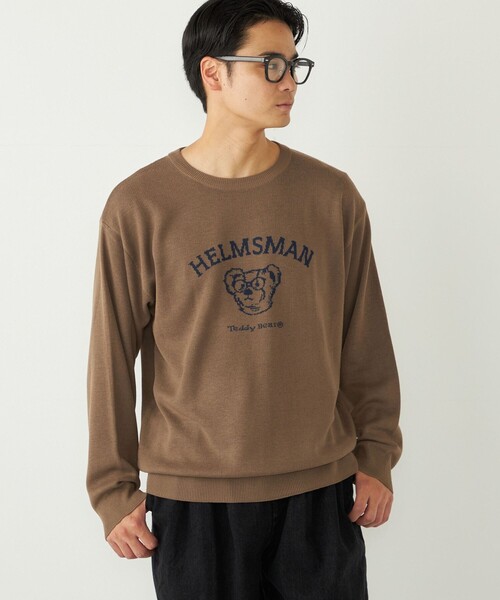 SHIPS Colors（シップス カラーズ）の「SHIPS Colors:〈洗濯機可能〉TeddyBear(R) 12ゲージ ニット◇（ニット/セーター・メンズ・オフホワイト/ダークグレー/ネイビー/ベージュ・X-LARGE/LARGE/MEDIUM/SMALL）」の4枚目の写真