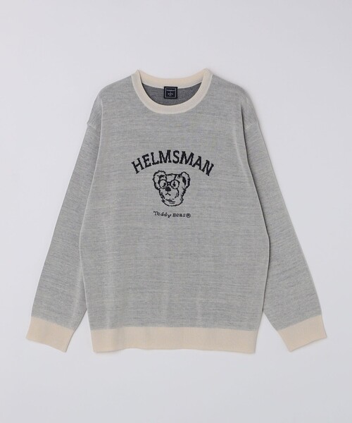 SHIPS Colors（シップス カラーズ）の「SHIPS Colors:〈洗濯機可能〉TeddyBear(R) 12ゲージ ニット◇（ニット/セーター・メンズ・オフホワイト/ダークグレー/ネイビー/ベージュ・X-LARGE/LARGE/MEDIUM/SMALL）」の8枚目の写真