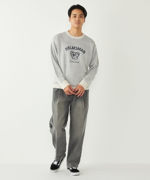 SHIPS Colors（シップス カラーズ）の「SHIPS Colors:〈洗濯機可能〉TeddyBear(R) 12ゲージ ニット◇（ニット/セーター・メンズ・オフホワイト/ダークグレー/ネイビー/ベージュ・X-LARGE/LARGE/MEDIUM/SMALL）」の21枚目の写真