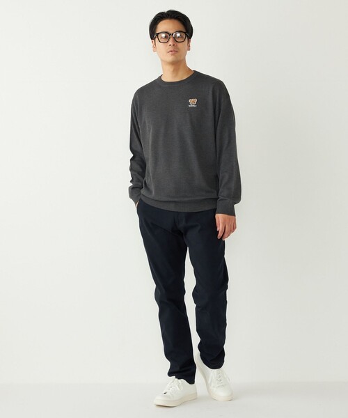 SHIPS Colors（シップス カラーズ）の「SHIPS Colors:〈洗濯機可能〉TeddyBear(R) 12ゲージ ニット◇（ニット/セーター・メンズ・オフホワイト/ダークグレー/ネイビー/ベージュ・X-LARGE/LARGE/MEDIUM/SMALL）」の22枚目の写真