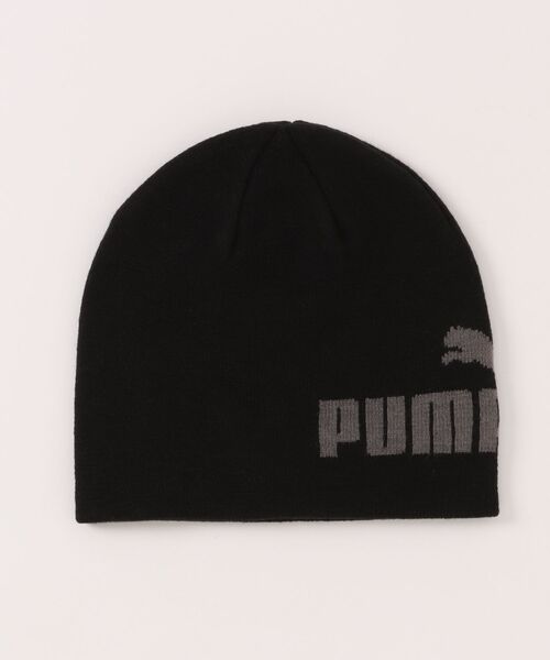 PUMA（プーマ）の「PUMA/プーマ　ESS ミッド クラウン カフレス ビーニー ジュニア（ニットキャップ/ビーニー・キッズ・ブラック/ピンク・ONE SIZE）」の2枚目の写真