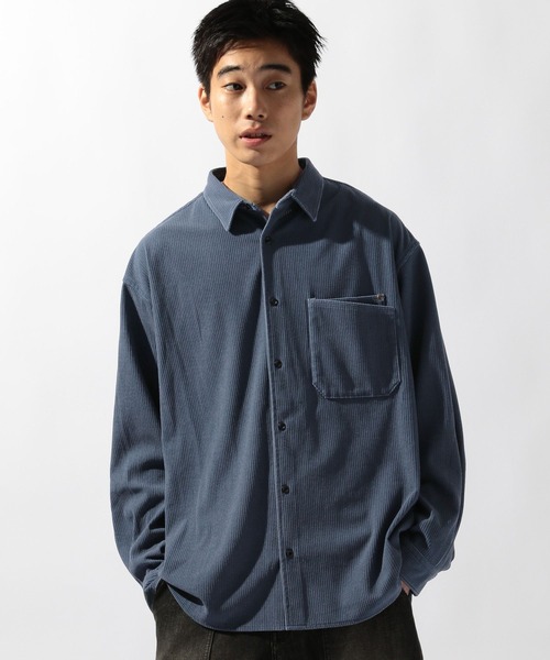 セール】フェードコーデュロイシャツ（シャツ/ブラウス）｜niko and