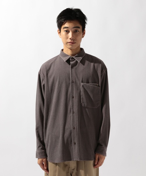 niko and...(ニコアンド)の「フェードコーデュロイシャツ(シャツ/ブラウス・メンズ・ブルー/チャコール/ブラウン・LARGE/MEDIUM)」の5枚目の写真