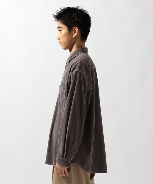 niko and...(ニコアンド)の「フェードコーデュロイシャツ(シャツ/ブラウス・メンズ・ブルー/チャコール/ブラウン・LARGE/MEDIUM)」の6枚目の写真