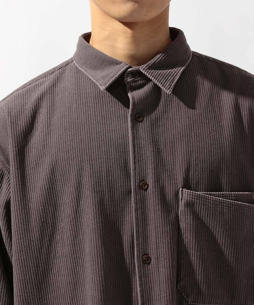 niko and...(ニコアンド)の「フェードコーデュロイシャツ(シャツ/ブラウス・メンズ・ブルー/チャコール/ブラウン・LARGE/MEDIUM)」の8枚目の写真