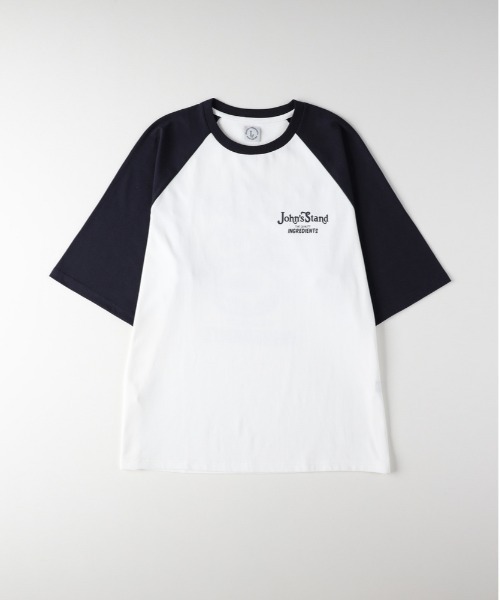 Right-on(ライトオン)の「Other(ソノタ)【メンズ】ラグランスリーブフードプリントTシャツ(Tシャツ/カットソー・メンズ・ブラック/ブラック×ホワイト/ネイビー×ホワイト/ホワイト・L/XL/M)」の10枚目の写真