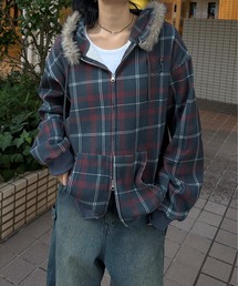 sedacle | 2wayフェイクファーフードワッフルパーカー(パーカー)