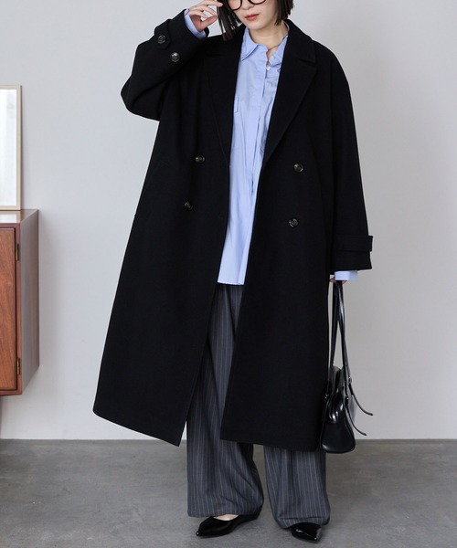 merc チェスターコート サイズ40 小さいサイズ]ウールビーバーロングチェスターコート/定番人気