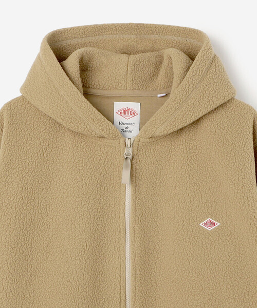 DANTON(ダントン)の「DANTON | ポーラテック(R) ボアフリースジップパーカー MEN(パーカー・メンズ・ベージュ/ブラック・42/40)」の11枚目の写真