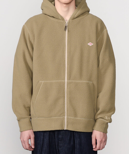 DANTON(ダントン)の「DANTON | ポーラテック(R) ボアフリースジップパーカー MEN(パーカー・メンズ・ベージュ/ブラック・42/40)」の6枚目の写真