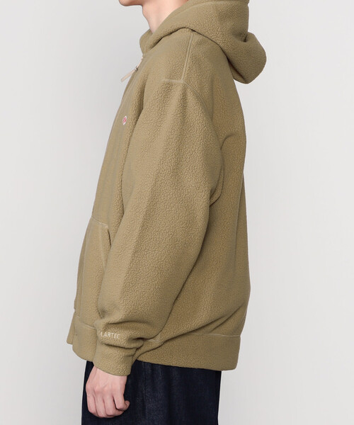 DANTON(ダントン)の「DANTON | ポーラテック(R) ボアフリースジップパーカー MEN(パーカー・メンズ・ベージュ/ブラック・42/40)」の7枚目の写真