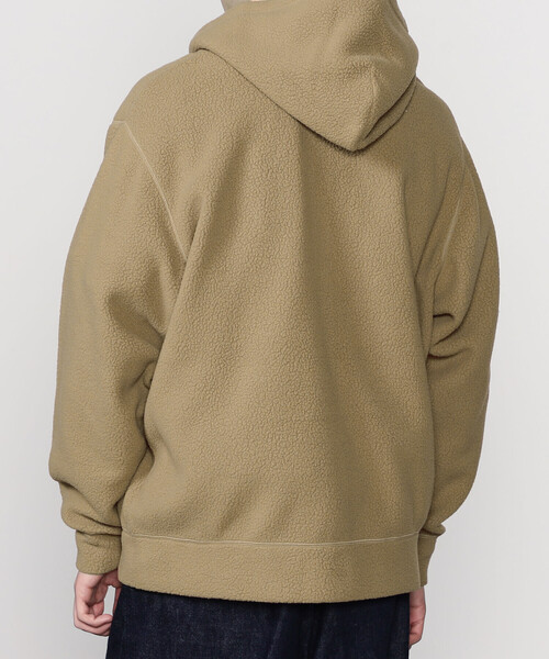 DANTON(ダントン)の「DANTON | ポーラテック(R) ボアフリースジップパーカー MEN(パーカー・メンズ・ベージュ/ブラック・42/40)」の5枚目の写真