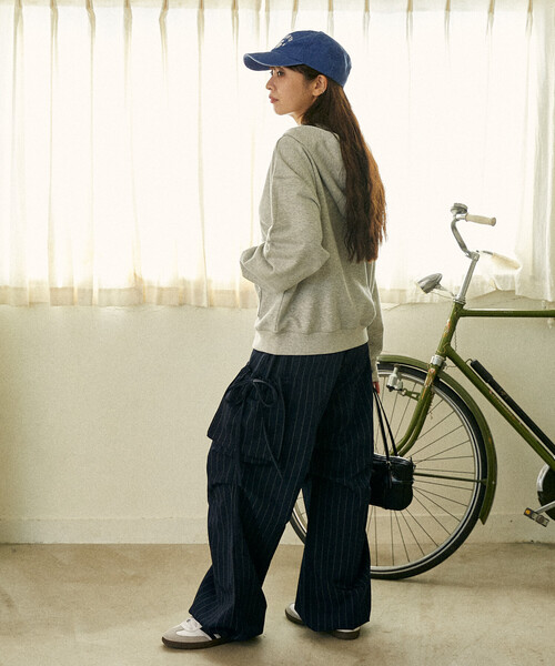 PUBLUX(パブリュクス)の「PUBLUX/パブリュクス サイドポケット付き タックパンツ 限定展開(その他パンツ・レディース・ネイビー/グレー/ブラック・フリ-)」の14枚目の写真