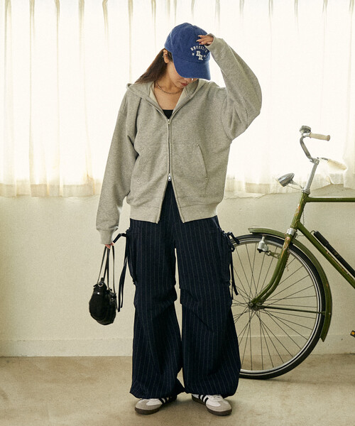 PUBLUX(パブリュクス)の「PUBLUX/パブリュクス サイドポケット付き タックパンツ 限定展開(その他パンツ・レディース・ネイビー/グレー/ブラック・フリ-)」の15枚目の写真