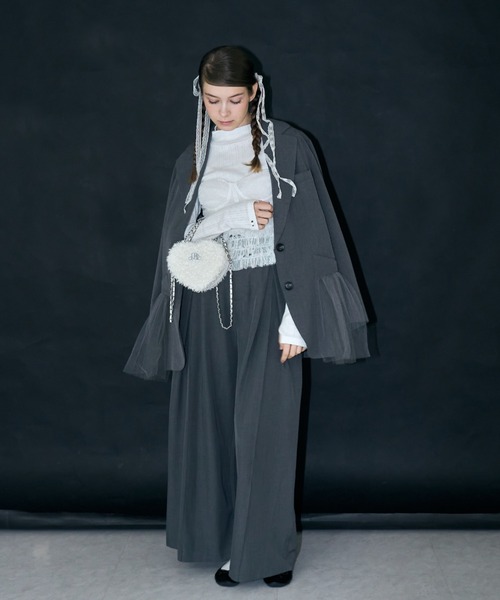 mieya mieya(ミーヤミーヤ)の「【mieya mieya】"m" boa heart bag/ボアハートバッグ"(ショルダーバッグ・レディース・ホワイト/ブラック・FREE)」の9枚目の写真