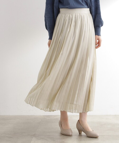 grove（グローブ）の「【洗える】ひらりとゆれる　上品プリーツスカート（スカート・レディース・ブラック/カーキ/ナチュラル・01/02/03/04/05）」の21枚目の写真