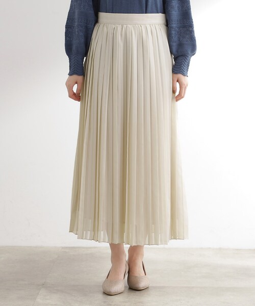 grove（グローブ）の「【洗える】ひらりとゆれる　上品プリーツスカート（スカート・レディース・ブラック/カーキ/ナチュラル・01/02/03/04/05）」の20枚目の写真